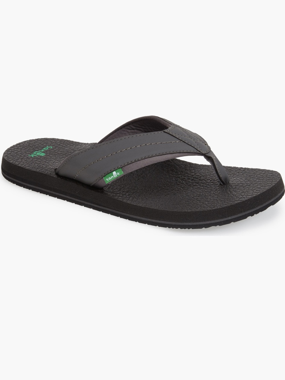 Sanuk Men's Flip Flops Thong Sandals Size 7 Grey Color